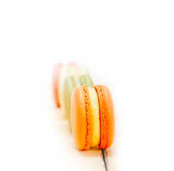 Image showing colorful french macaroons