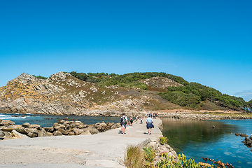 Image showing Courseway between the Cies Islands