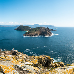 Image showing Illa de San Martino on the Cies Islands of Spain