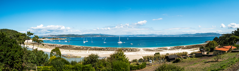 Image showing Playa de Rodas on the Cies Islands of Spain