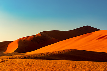 Image showing arid dry landscape Hidden Vlei in Namibia Africa