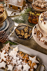 Image showing Assorted Christmas holiday desserts