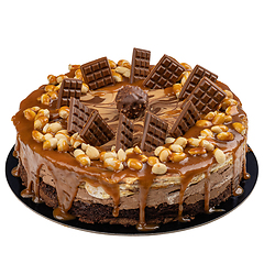 Image showing Peanut chocolate cake