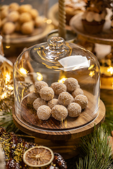 Image showing Chocolate and biscuits balls