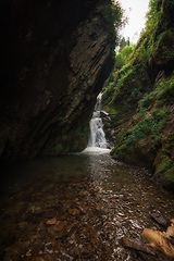 Image showing Estyube Waterfall at Lake Teletskoye