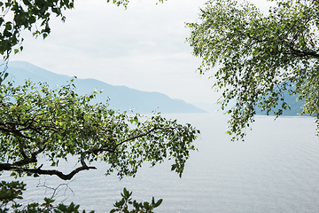 Image showing Teletskoye lake in Altai mountains