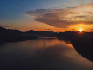 Image showing Teletskoye lake in Altai mountains