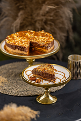 Image showing Still life of chocolate cake