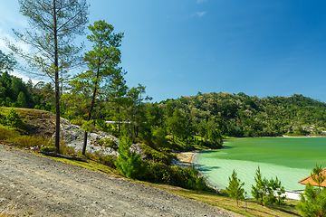 Image showing sulfurous lake - danau linow, indonesia