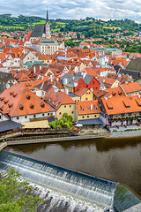 Image showing old Town of Cesky Krumlov, Czech Republic