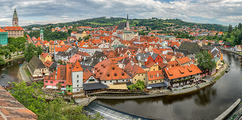 Image showing old Town of Cesky Krumlov, Czech Republic