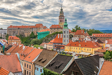 Image showing old Town of Cesky Krumlov, Czech Republic