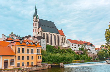 Image showing St. Vitus Church in Cesky Krumlov.