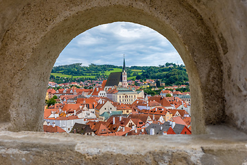 Image showing old Town of Cesky Krumlov, Czech Republic