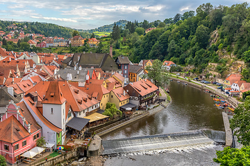 Image showing old Town of Cesky Krumlov, Czech Republic