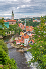 Image showing old Town of Cesky Krumlov, Czech Republic