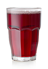 Image showing glass of red juice