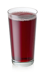 Image showing glass of red grape juice