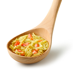 Image showing chicken noodles soup