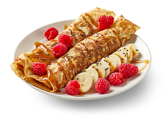 Image showing freshly baked crepes