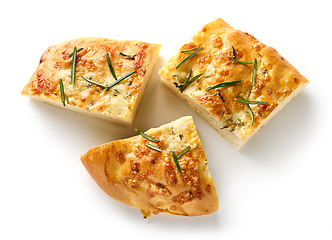 Image showing italian flat bread focaccia