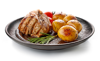 Image showing freshly grilled pork fillet steak 