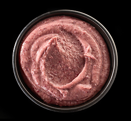 Image showing mashed red kidney bean hummus