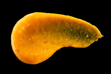 Image showing vegetable puree on black background