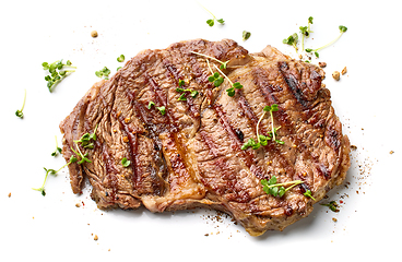 Image showing freshly grilled beef entrecote steak