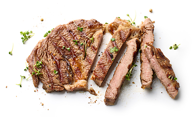 Image showing freshly grilled beef entrecote steak