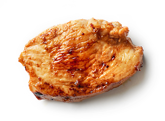 Image showing piece of fried chicken fillet