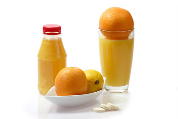 Image showing Healthy Orange and lemon