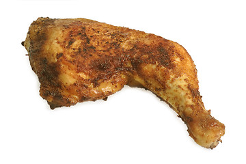 Image showing Roasted chicken leg