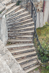 Image showing stair in castle Vranov nad Dyji, Czech republic