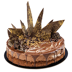 Image showing Festive chocolate cake