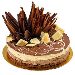 Image showing Layered chocolate cake