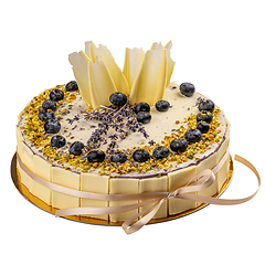 Image showing White chocolate cake