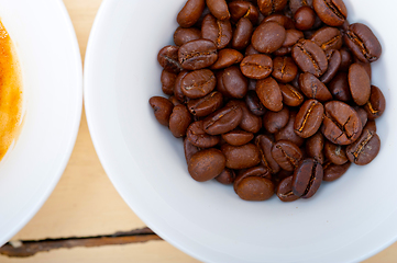 Image showing espresso cofee and beans