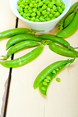 Image showing hearthy fresh green peas