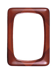 Image showing Red wooden photoframe