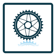 Image showing Bike Gear Star Icon