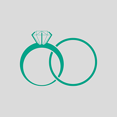 Image showing Wedding Rings Icon