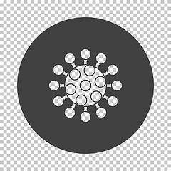 Image showing Coronavirus Molecule Icon