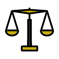 Image showing Justice Scale Icon