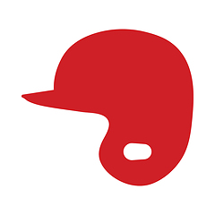 Image showing Baseball Helmet Icon