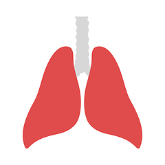 Image showing Human Lungs Icon