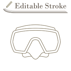 Image showing Icon Of Scuba Mask