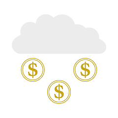 Image showing Coins Falling From Cloud Icon