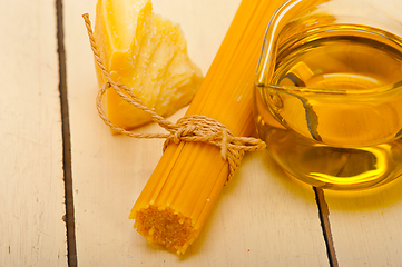 Image showing Italian pasta basic food ingredients