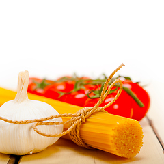 Image showing Italian basic pasta ingredients